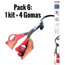 Pack 6 - Kit de gomas Escobillas planas + 4 Gomas repuesto!